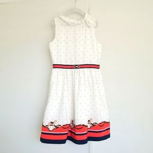 Janie and Jack Girls Sleeveless Dress with Horses